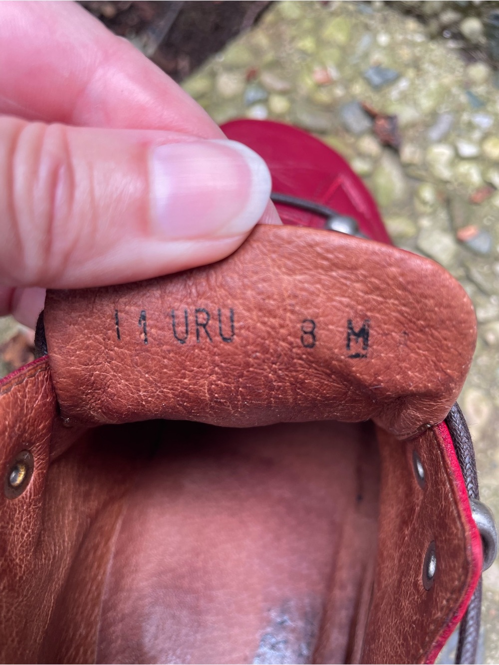 Donald Pliner Lace-Up Alpine Hiking Shoes Red - US W's Sz 8 Excellent cond ITALY - Picture 10 of 11